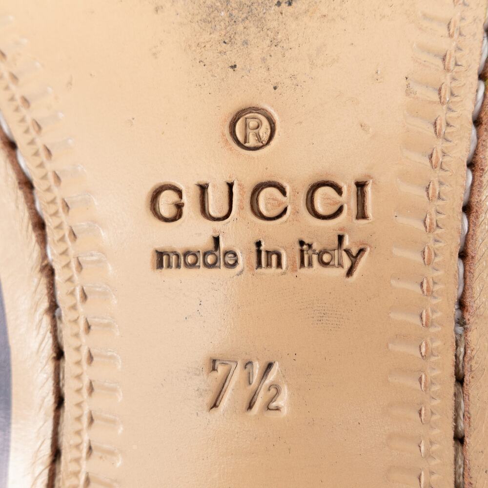 GUCCI Leather Lace-Up Shoes Men's 7.5 Brown - Picture 9 of 9